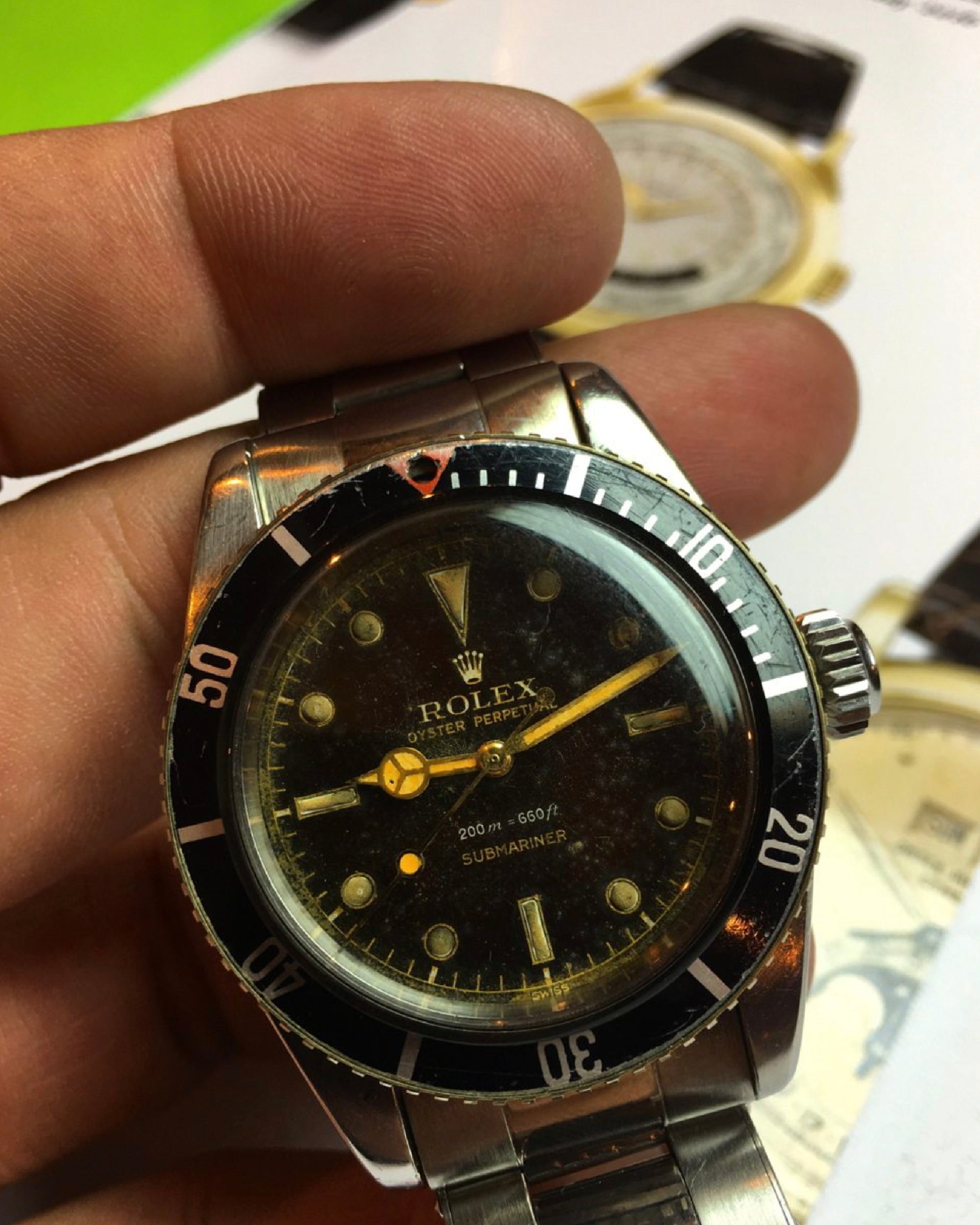 Vintage Rolex and Omega- The Tropical Dial Explained