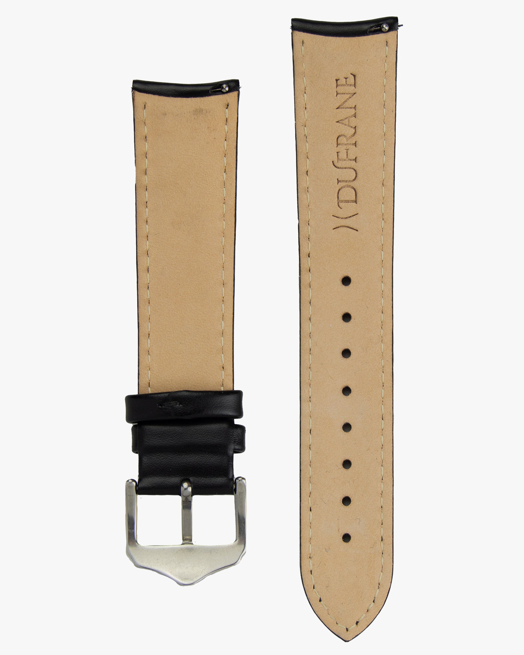 20mm Curved Leather Strap