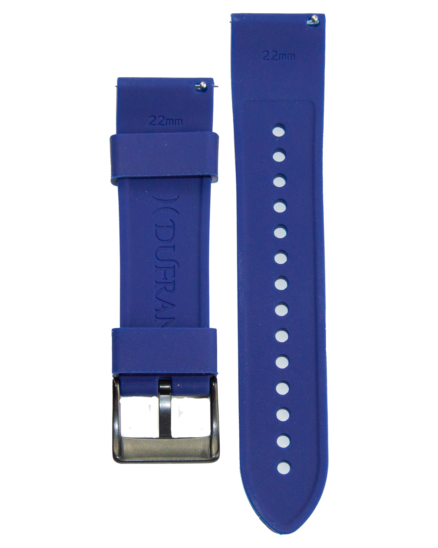 22mm Blue Silicone Straps