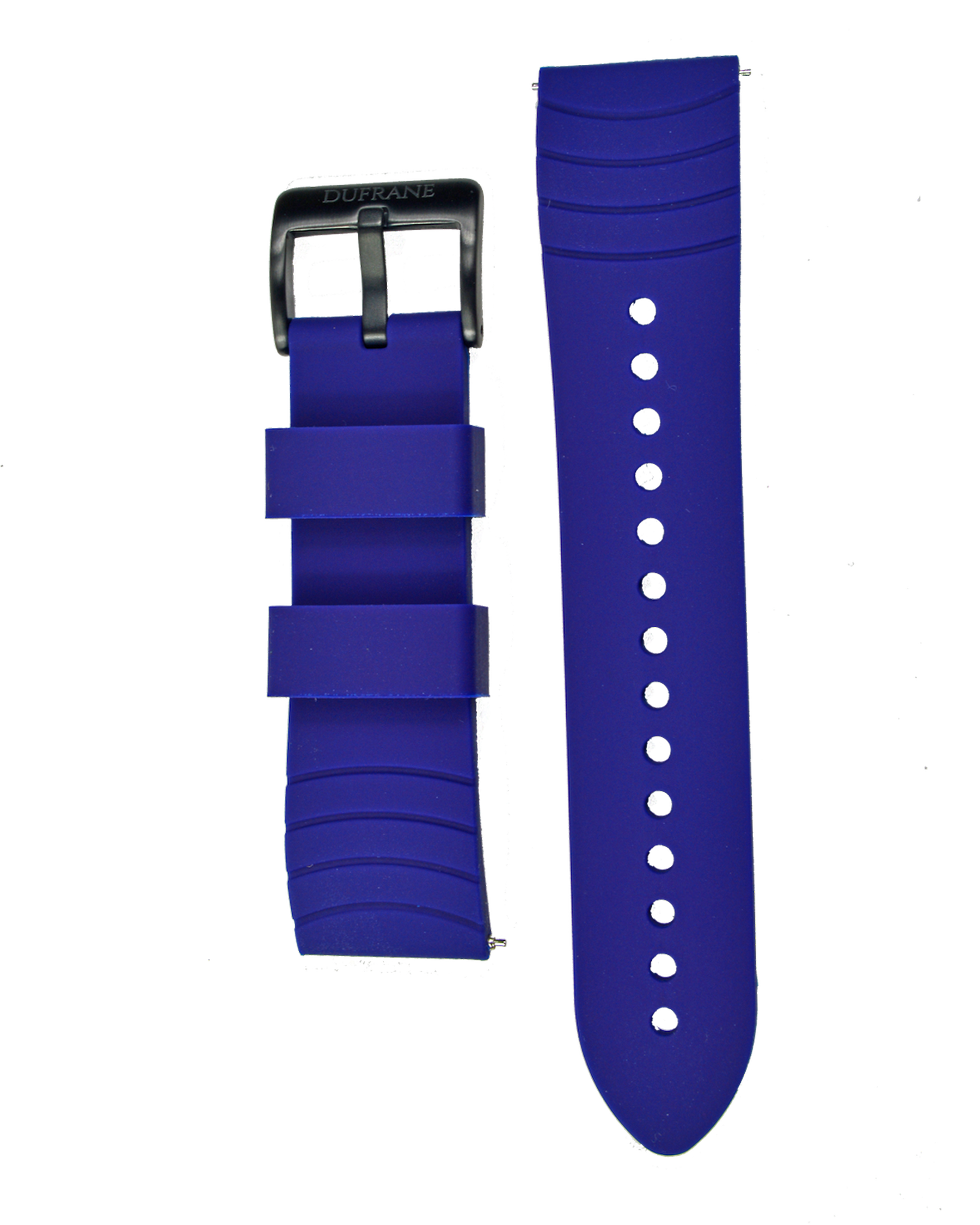22mm Blue Silicone Straps