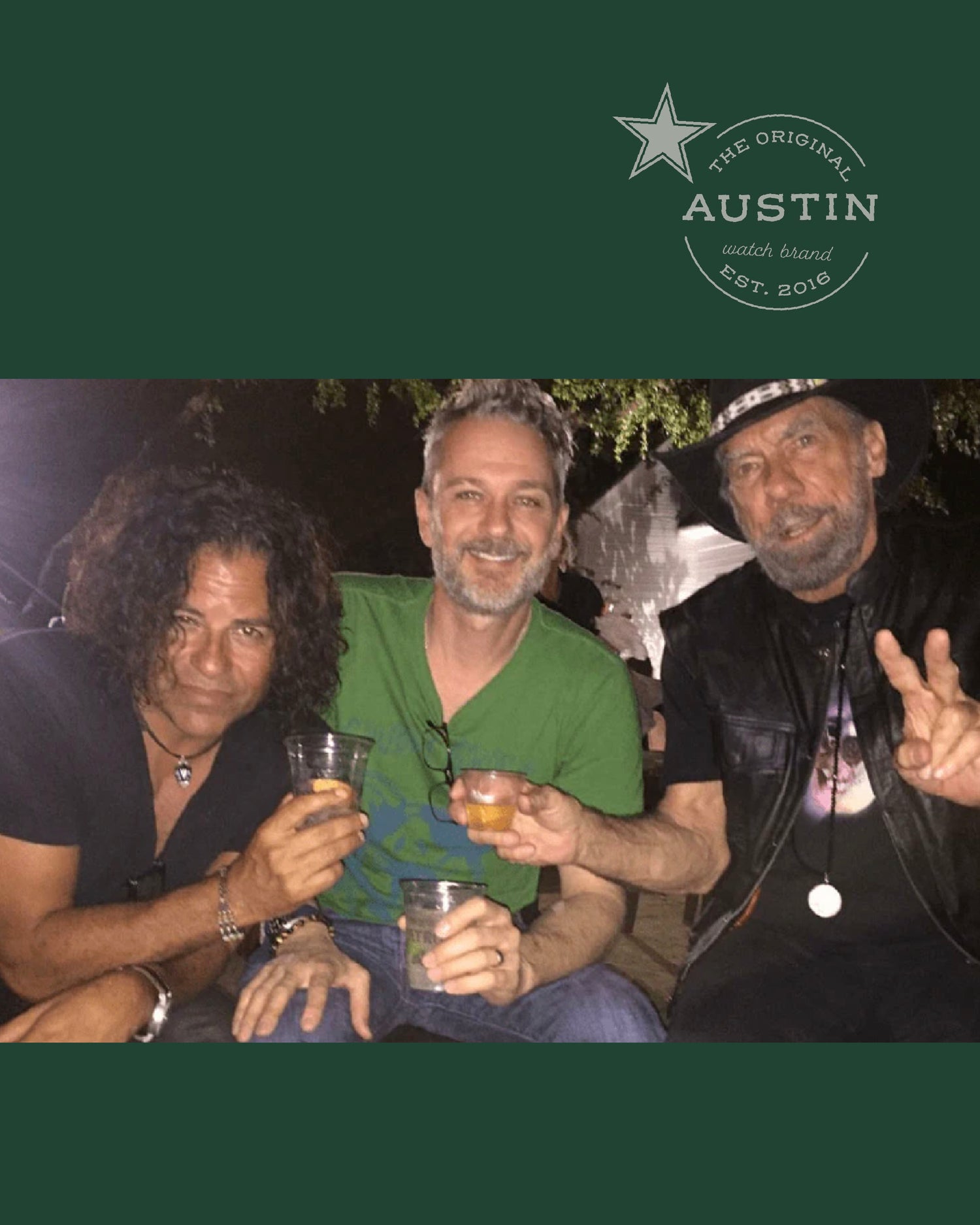 Stevie Salas and I, having a chat about watches, Austin and his ridiculously cool life