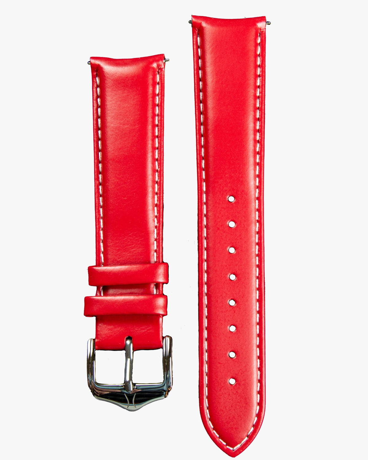 20mm Curved Leather Strap - DuFrane