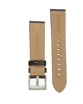 20mm/22mm Leather Strap w/Contrast Stitching - DuFrane