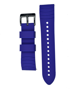 22mm Blue Silicone Straps - DuFrane