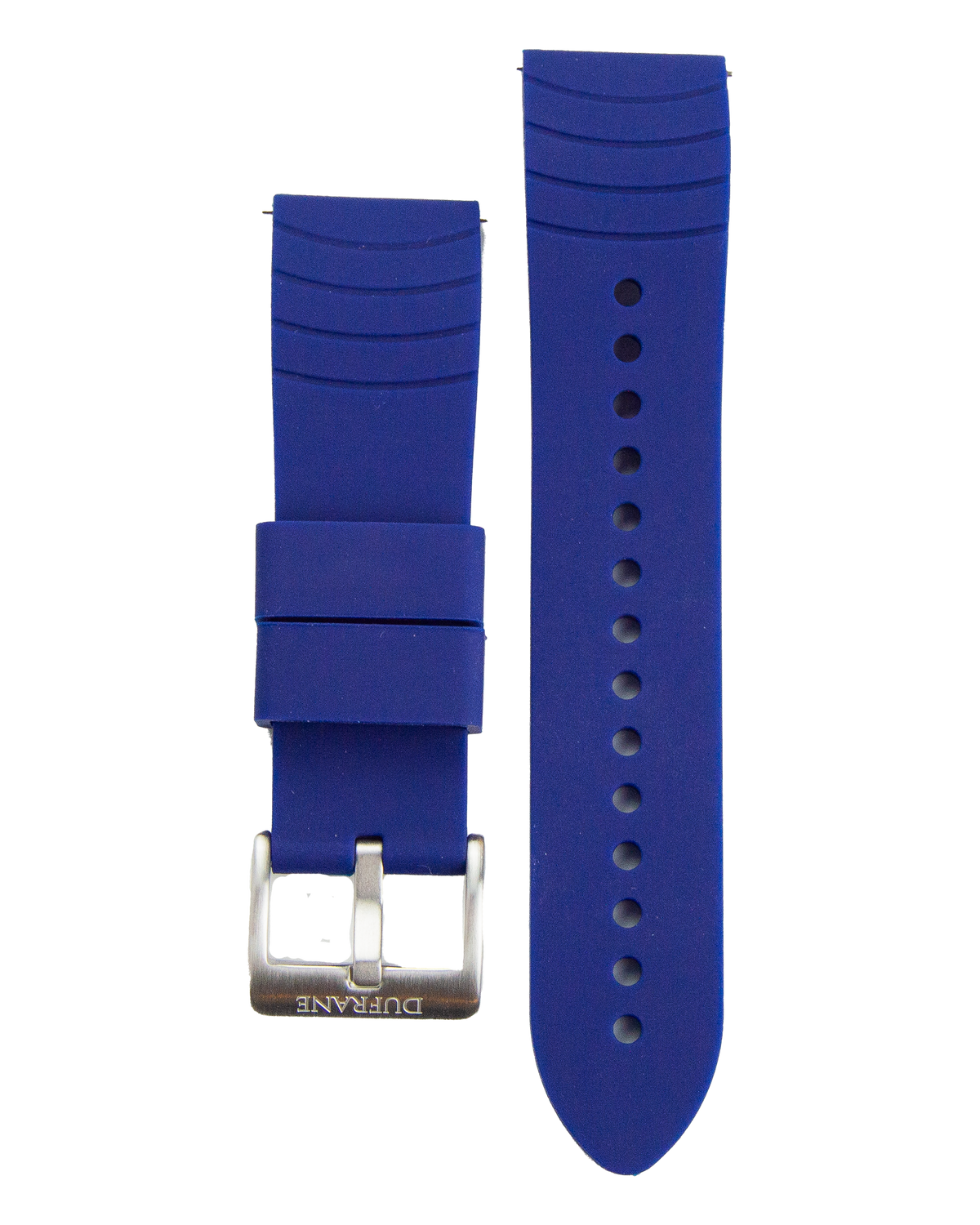 Blue Silicone Strap 22mm - 316L Stainless Steel Buckle