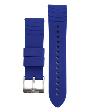 Blaues Silikonarmband 22 mm – Schnalle aus 316L Edelstahl