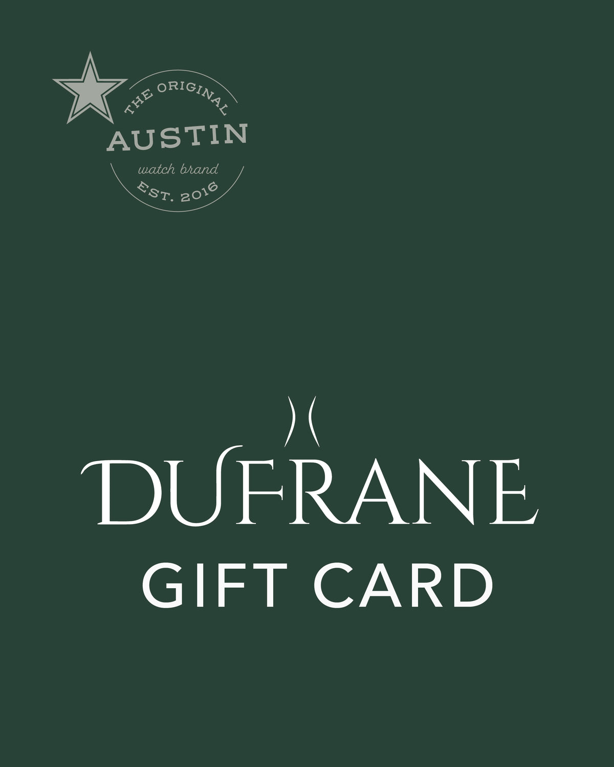 DuFrane Digital Gift Card