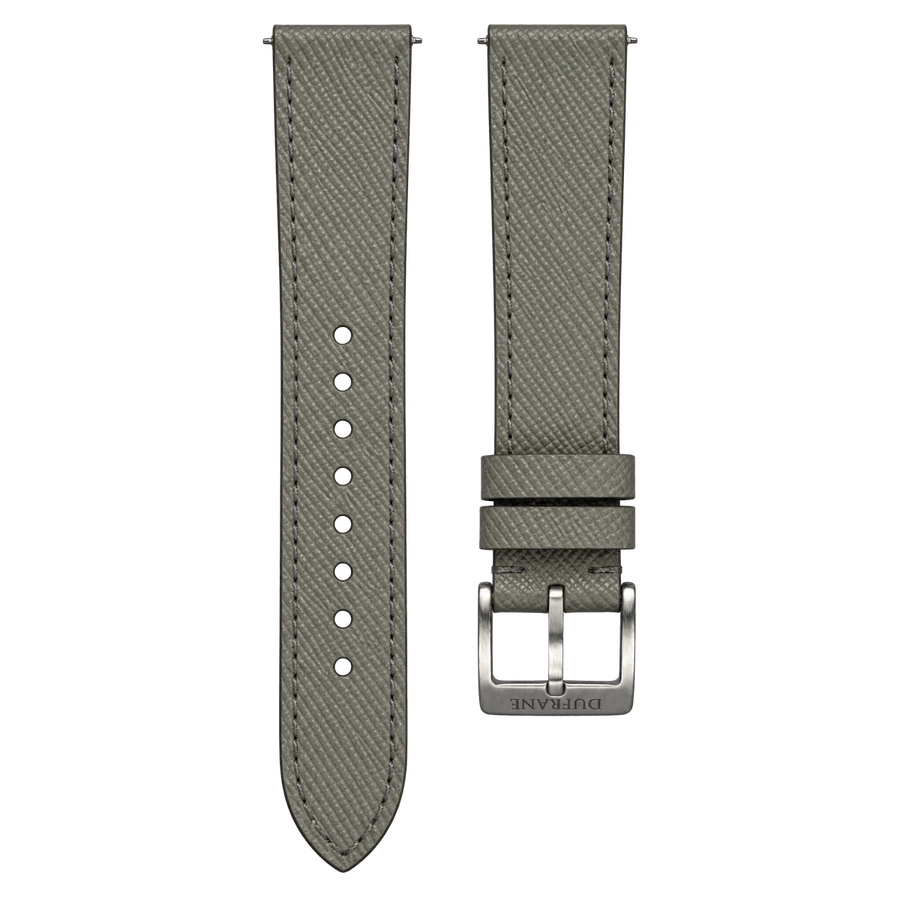 Epsom Leather Strap Grau