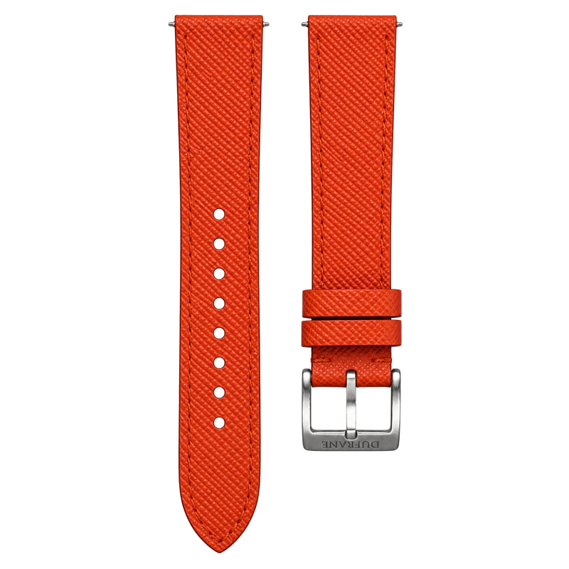 20mm/22mm Epsom Leather Straps Orange