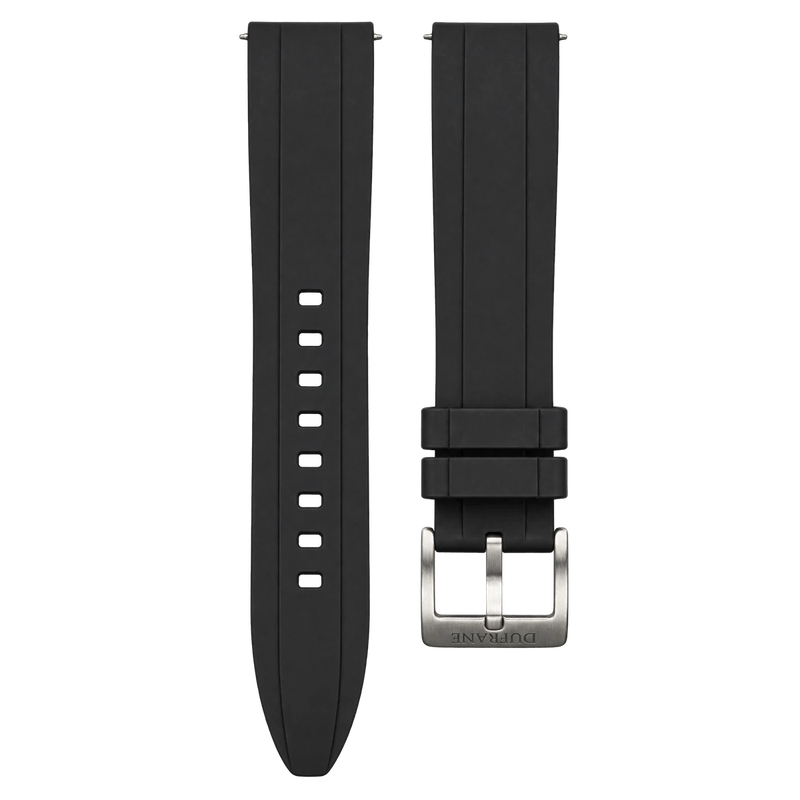 20mm/22mm FKM Rubber Strap Black