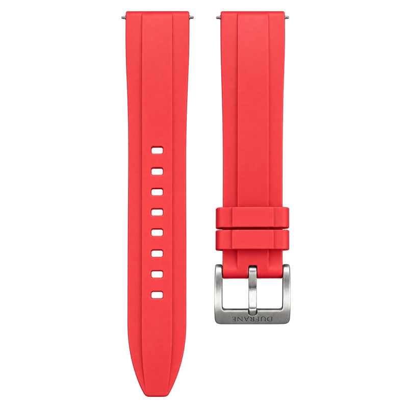 20mm/22mm FKM Rubber Strap Red