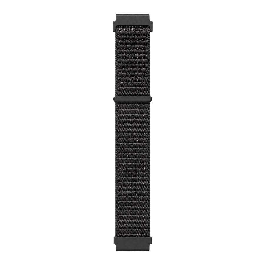 Hook and Loop Nylon Strap Schwarz