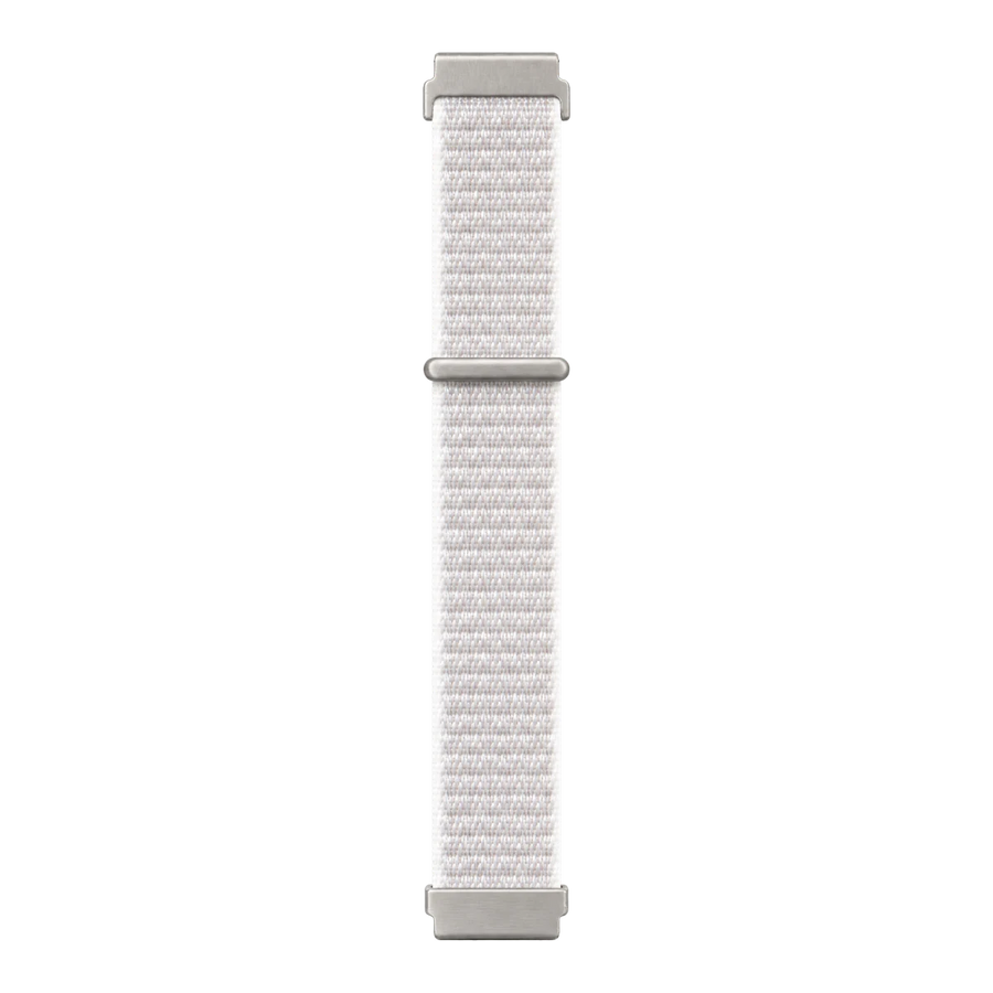 Hook and Loop Nylon Strap Weiß