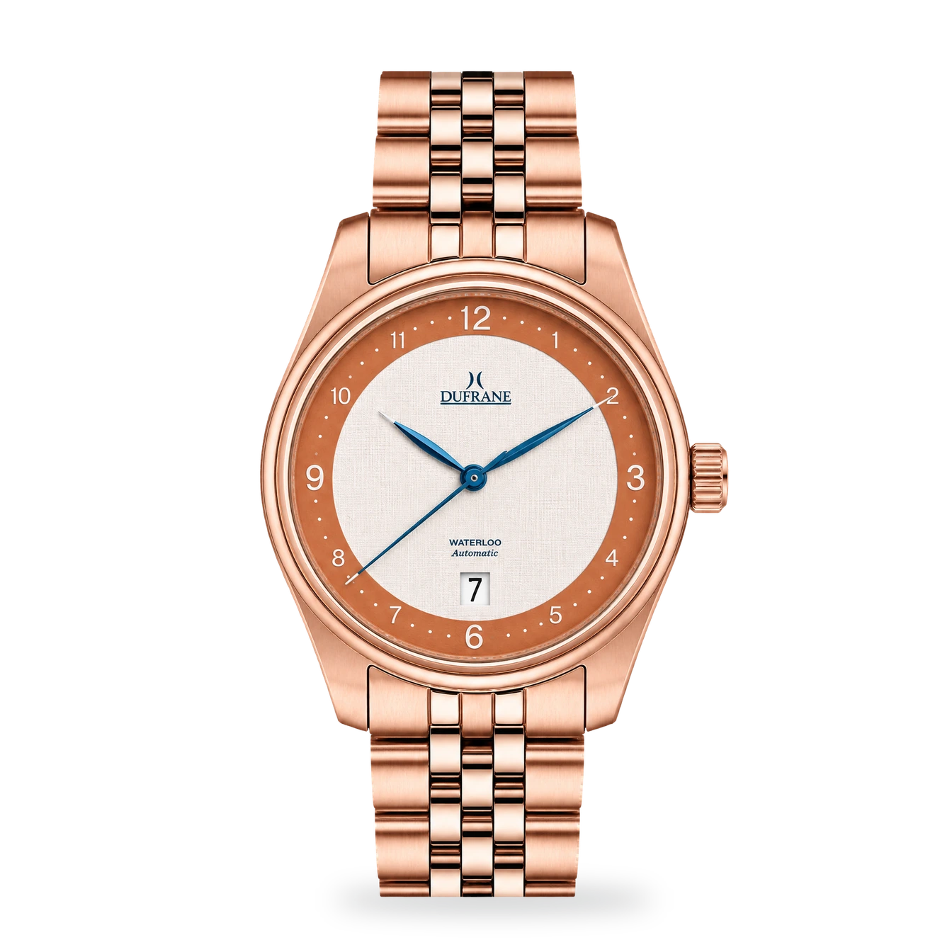 Waterloo Rose gold · white linen